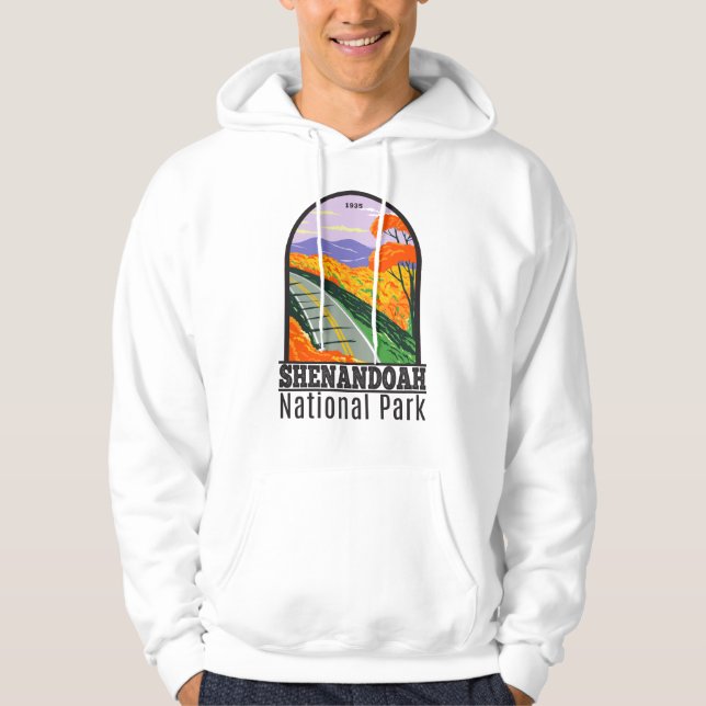 Shenandoah National Park Skyline Drive Virginia  Hoodie (Front)