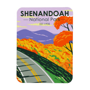 Shenandoah National Park Skyline Drive Virginia Magnet