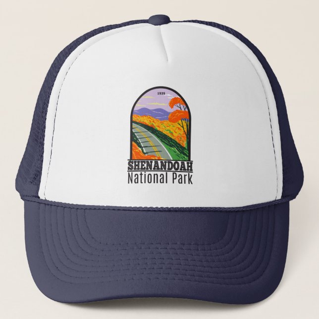 Shenandoah National Park Skyline Drive Virginia   Trucker Hat (Front)