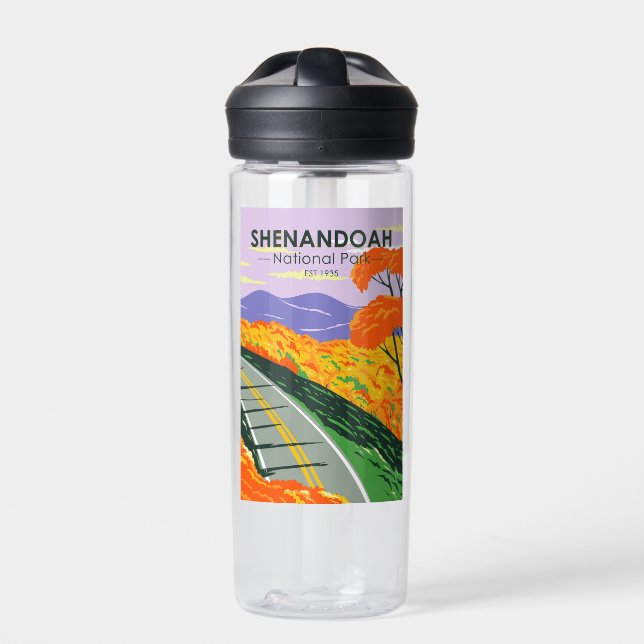 Shenandoah National Park Skyline Drive Virginia Water Bottle (Front)
