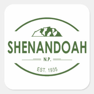 Shenandoah National Park Square Sticker