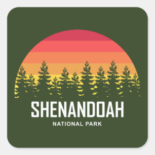 Shenandoah National Park Square Sticker