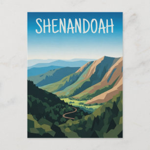 Shenandoah National Park Travel Postcard