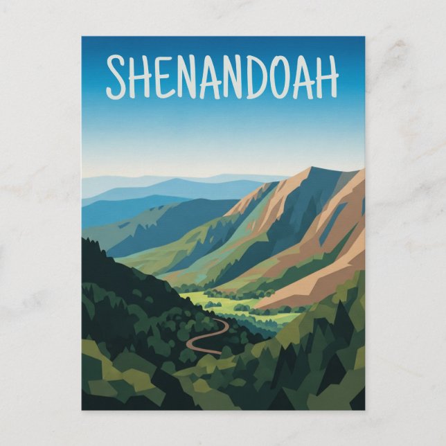 Shenandoah National Park Travel Postcard (Front)