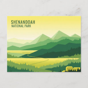 Shenandoah National Park Travel Postcard