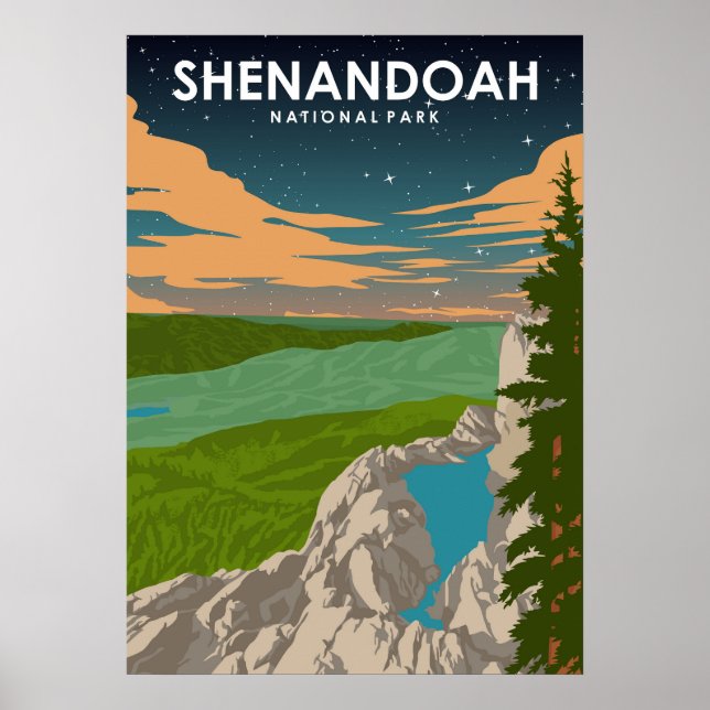 Shenandoah National Park Travel Poster (Front)