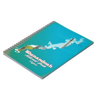 Shenandoah National Park travel poster. Notebook