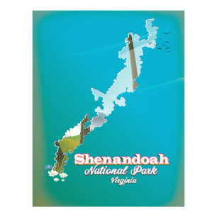 Shenandoah National Park travel poster. Photo Print