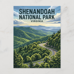 Shenandoah National Park USA Postcard