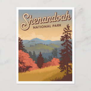 Shenandoah National Park Vintage Postcard