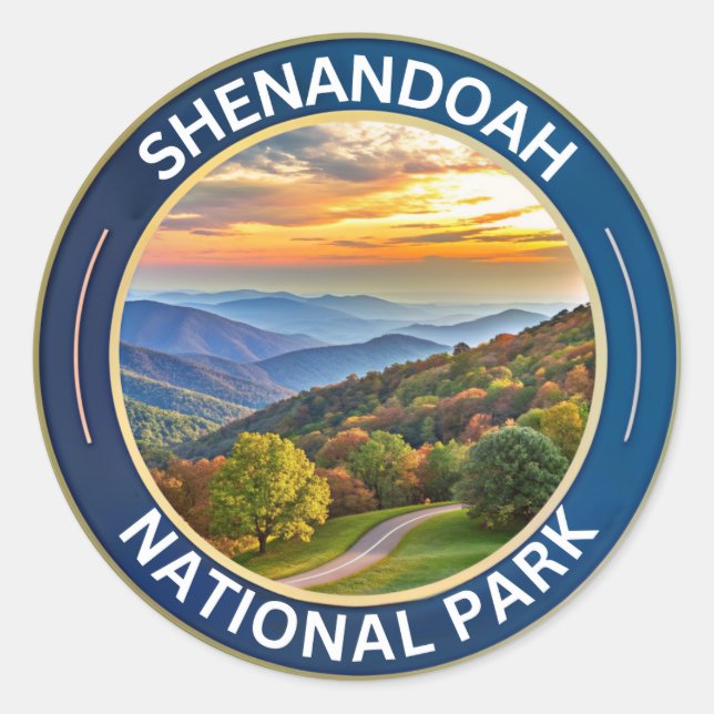 Shenandoah National Park Virginia USA Classic Round Sticker (Front)