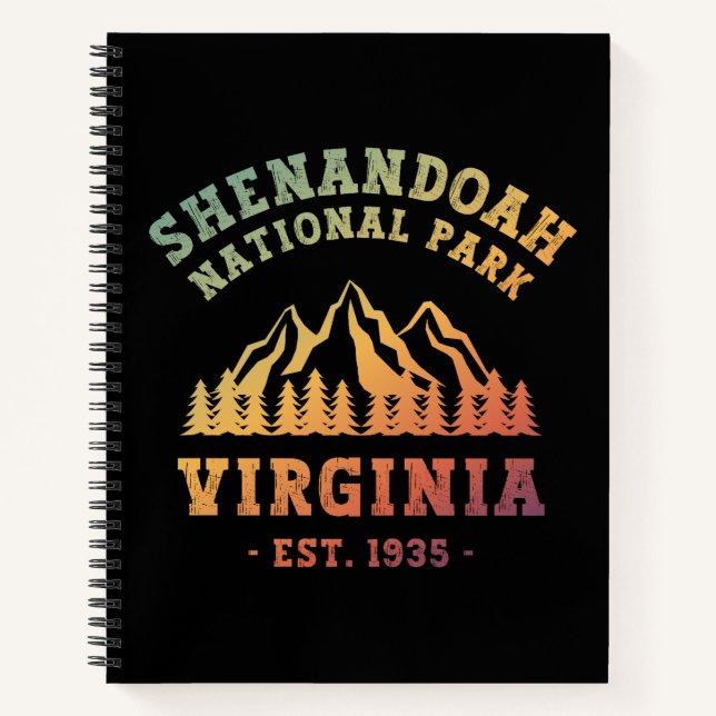 Shenandoah National Park Virginia USA Notebook (Front)