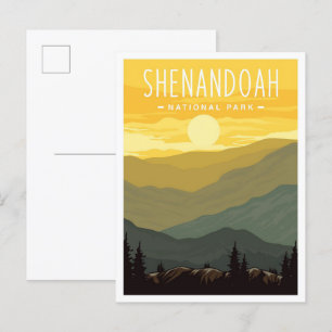 Shenandoah National Park Virginia USA Travel Postcard