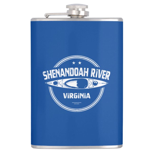 Shenandoah River, Virginia Hip Flask (Front)