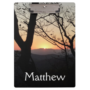 Shenandoah Sunset National Park Landscape Clipboard