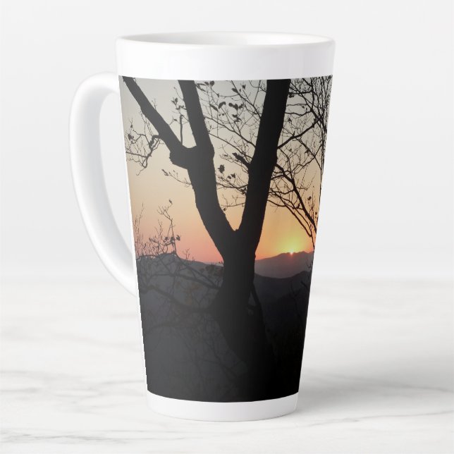 Shenandoah Sunset National Park Landscape Latte Mug (Left Angle)