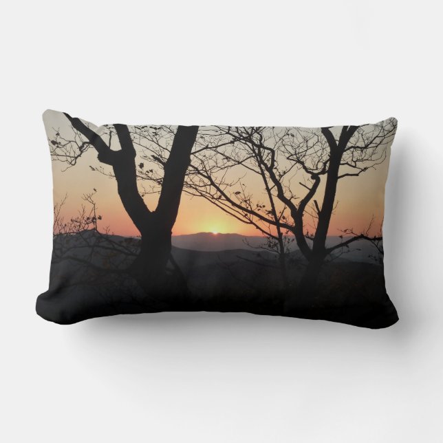 Shenandoah Sunset National Park Landscape Lumbar Cushion (Front)