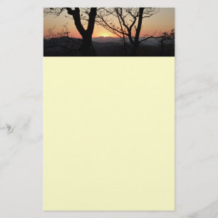 Shenandoah Sunset National Park Landscape Stationery
