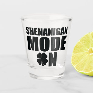 Shenanigan mode on shot glass