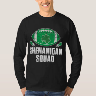 Shenanigan Squad St. Patricks Day Funny American F T-Shirt