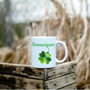 Shenanigans and a Four Leaf Clover Coffee Mug