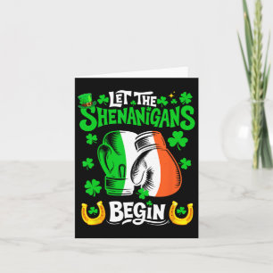Shenanigans Begin St. Patrick's Day Boxing Player Card
