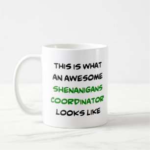 shenanigans coordinator, awesome coffee mug