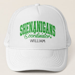 Shenanigans Coordinator Custom St. Patrick’s Day Trucker Hat