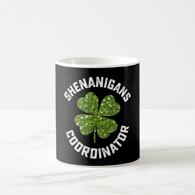 Shenanigans Coordinator Funny St Patrick's Day Coffee Mug (Center)