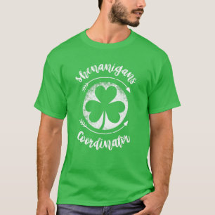 Shenanigans Coordinator Funny Teacher St Patrick's T-Shirt