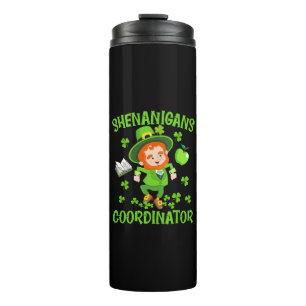 Shenanigans Coordinator Funny Teacher St Patrick's Thermal Tumbler