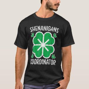 Shenanigans Coordinator Funny Teacher Women St Pat T-Shirt