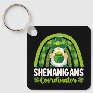 Shenanigans Coordinator Gnomes St Patrick's Day Key Ring