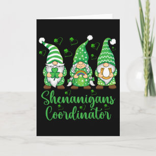 Shenanigans Coordinator Irish Gnomes - St Patricks Card
