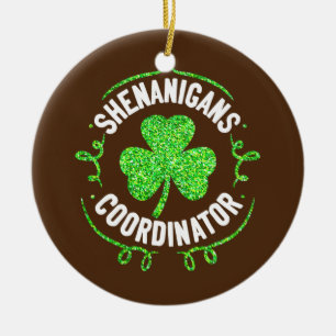 Shenanigans Coordinator Matching Teacher St Ceramic Tree Decoration