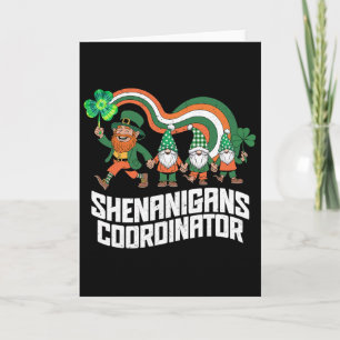 Shenanigans Coordinator St Patrick’s Day Gnome Card