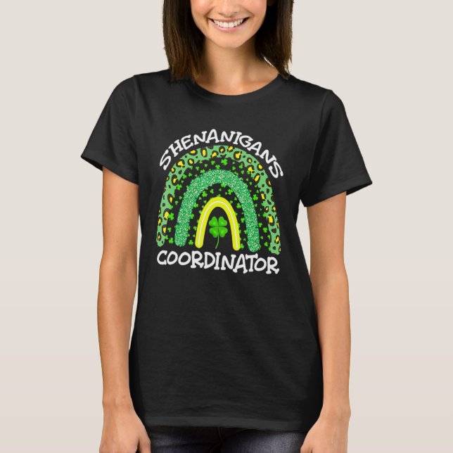 Shenanigans Coordinator St Patrick's Day T-Shirt (Front)