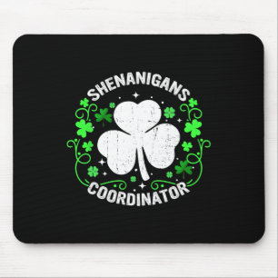 Shenanigans Coordinator St Patricks Day Vintage Di Mouse Mat