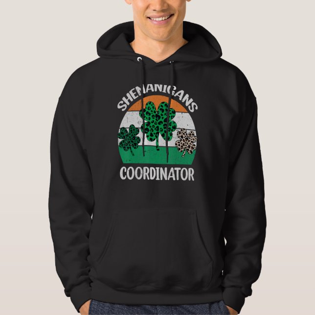 Shenanigans Coordinator  Women St Patricks Day Hoodie (Front)