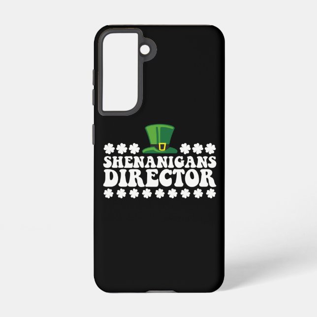 Shenanigans Director Groovy St Patrick's Day Irish Samsung Galaxy S21 Case (Back)