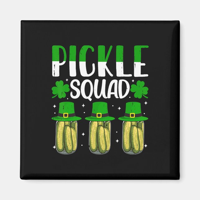 Shenanigans Pickle Squad St Patricks Day Matching  Magnet (Front)