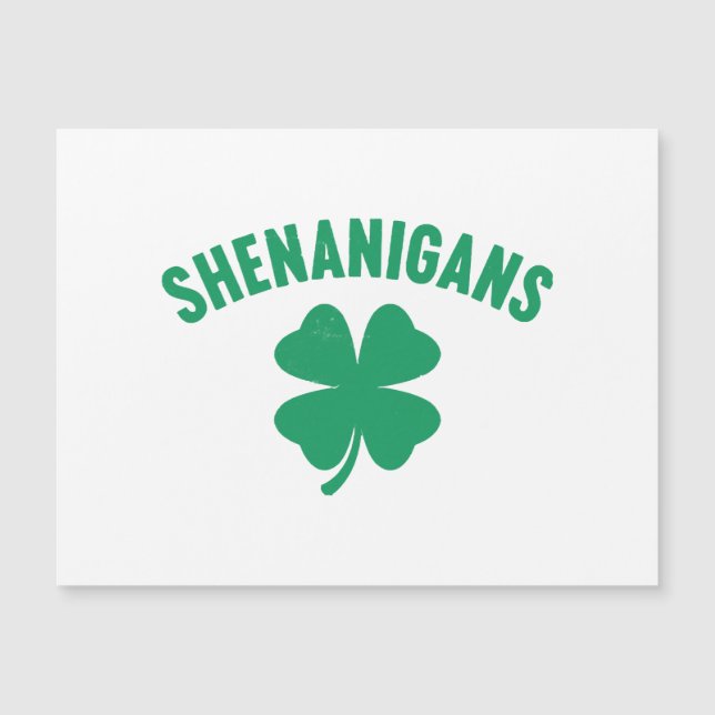 Shenanigans Shamrock St. Patrick's Day Retro  (Front)