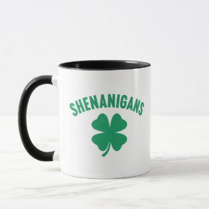 Shenanigans Shamrock St. Patrick's Day Retro Mug