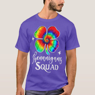 Shenanigans Squad Funny Irish Tie Dye St Patrick's T-Shirt