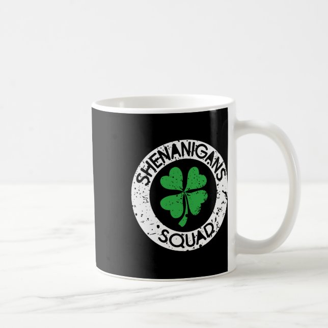 Shenanigans Squad Funny Saint Patrick's Day Matchi Coffee Mug (Right)