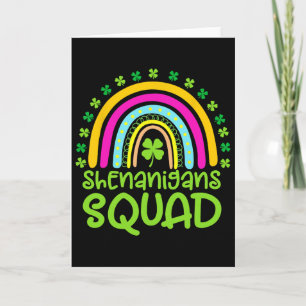 Shenanigans Squad Happy St Patrick's Day Rainbow S Card
