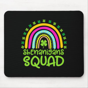 Shenanigans Squad Happy St Patrick's Day Rainbow S Mouse Mat