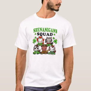 Shenanigans Squad Horror Movies Unicorn St Patrick T-Shirt
