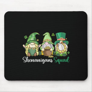 Shenanigans Squad Irish Gnomes Clover - St Patrick Mouse Mat