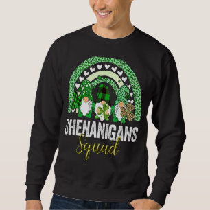 Shenanigans Squad Irish Gnomes Rainbow St Patrick' Sweatshirt